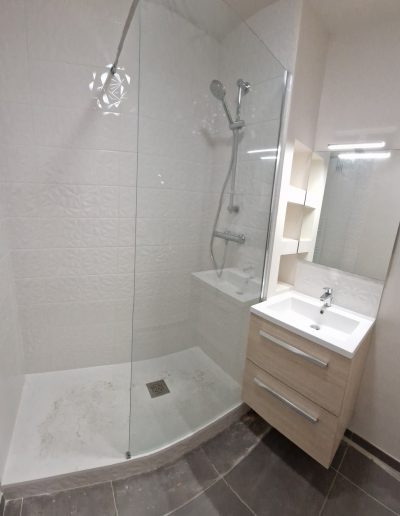 Rénovation complète de salle de bain près de Troyes